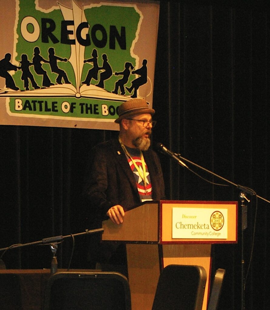 Alan Gratz on stage