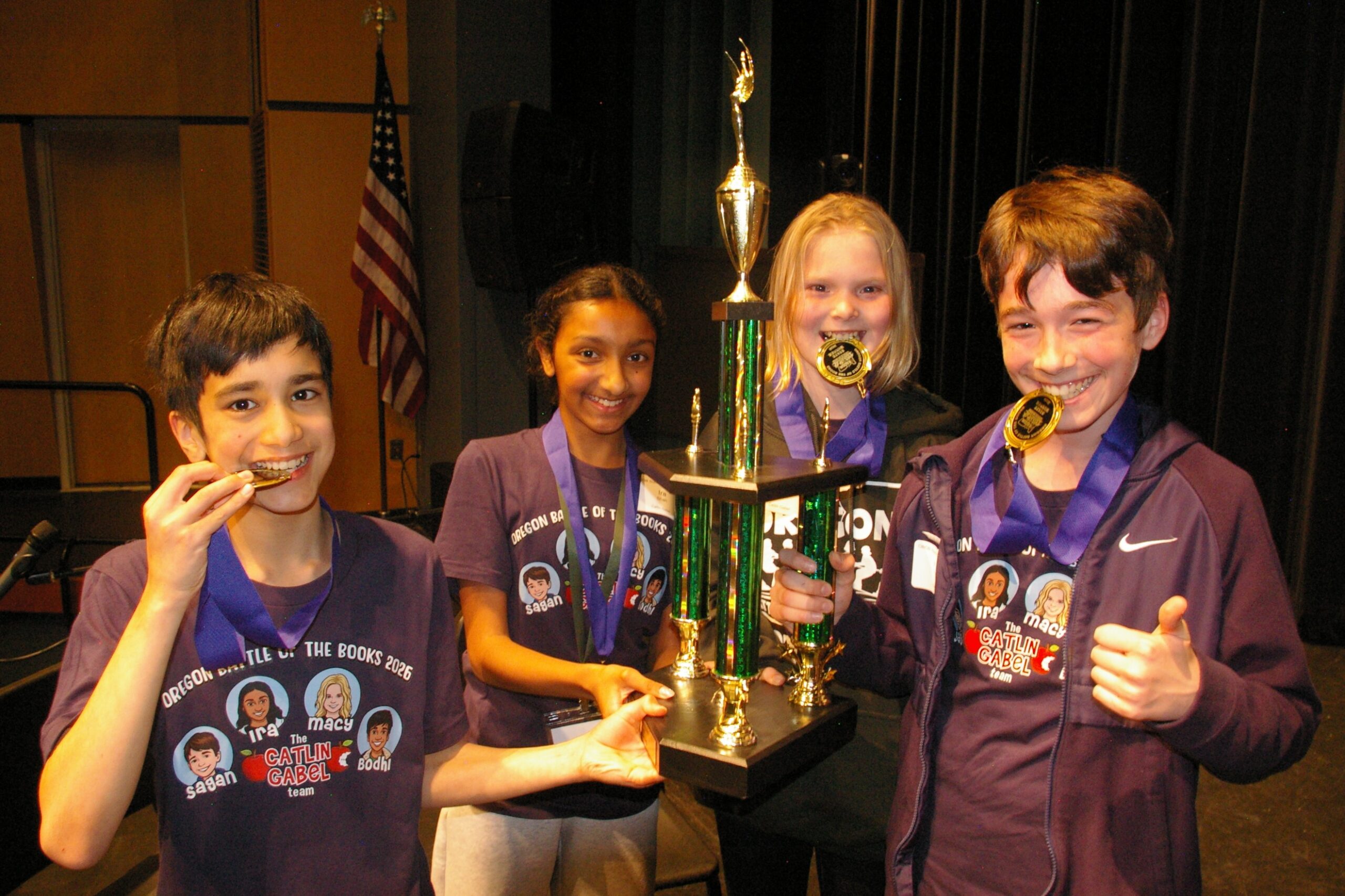 Middle School Champions Catlin Gabel 2026 OBOB State